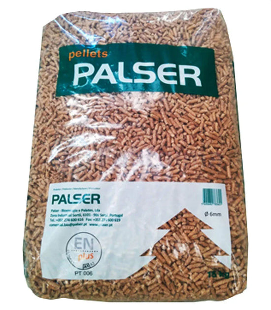 Pellets de Madeira Palser Palete 60 Sacos 15kg Alta Performance