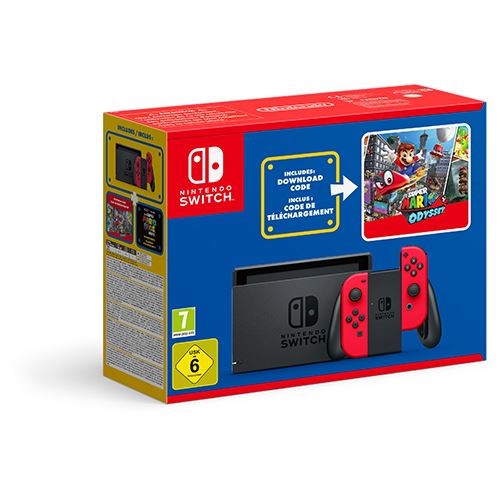 Consola Pack Nintendo Switch:  Super Mario Odyssey + Autocolantes do Filme Super Mario Bros
