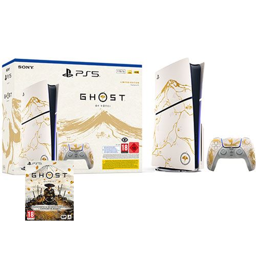 Consola Playstation PS5 Slim Standard - Ghost of Yōtei™ - Edição Limitada Gold + Jogo Ghost of Yōtei™ - PS5