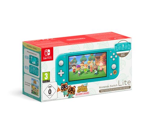 Consola Nintendo Switch Lite Turquesa + Animal Crossing