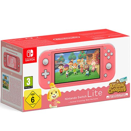 Consola Nintendo Switch Lite - Coral + Animal Crossing New Horizons