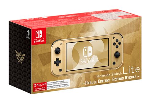 Consola Nintendo Switch Lite - Hyrule Edition + 12 Meses Nintendo Switch Online