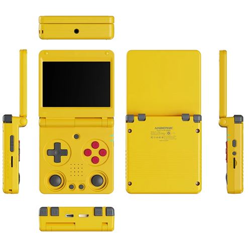 Consola Retro Anbernic RG 34XXSP - Amarelo