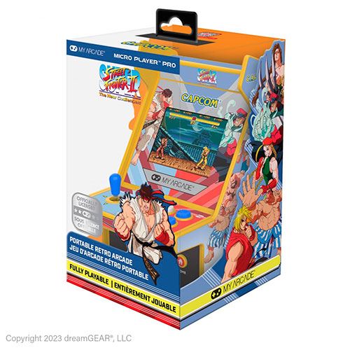 Consola de Jogos Retro Micro Player Street Fighter II 2.75"
