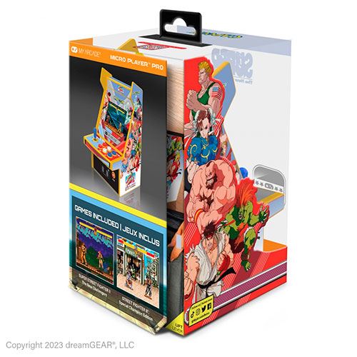 Consola de Jogos Retro Micro Player Street Fighter II 2.75"