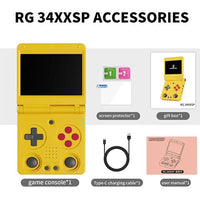 Consola Retro Anbernic RG 34XXSP - Amarelo