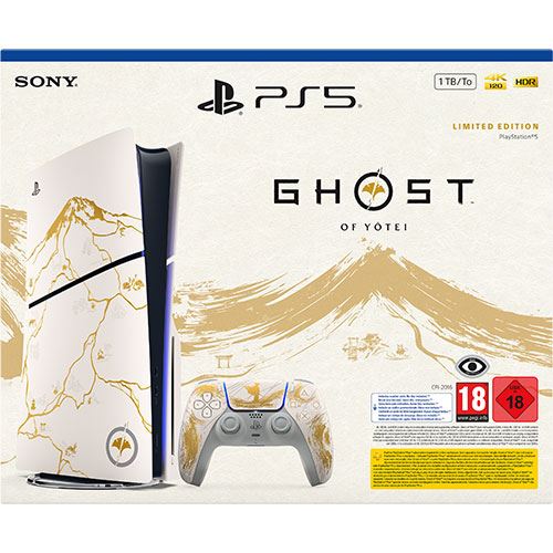 Consola Playstation PS5 Slim Standard - Ghost of Yōtei™ - Edição Limitada Gold + Jogo Ghost of Yōtei™ - PS5