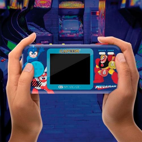 Consola de Jogos Retro Portáteis Pocker Player Megaman