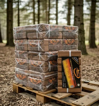 Premium Wood Briquettes 864kg | Pallet 96 Packs NovaLenha | Eco-Friendly Fuel Portugal