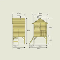 Casinha Cabana em Pilotis Madeira FSC® SUNNYSIDE – TP TOYS – 18 Meses+