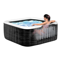 Spa Insuflável INTEX PureSpa Ardoise – 6 Pessoas – 170 Jatos de Bolhas – Wi-Fi – LED – Sal