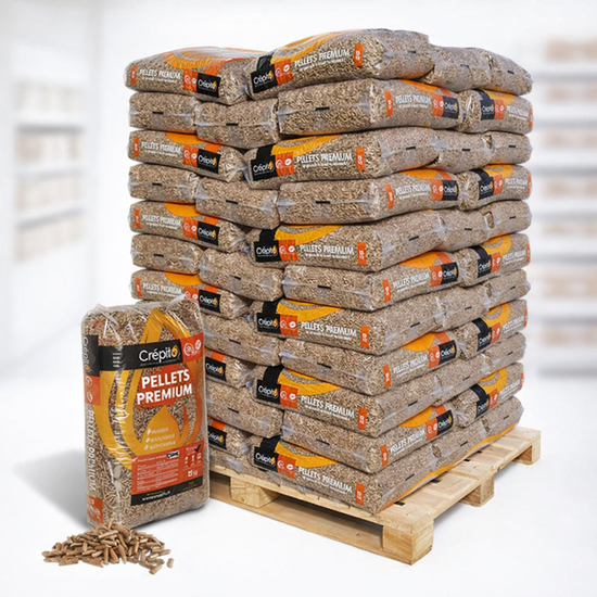 Pellets de Madeira Creme Premium Palete Alta Eficiência Térmica