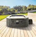 Spa Insuflável INTEX PureSpa Ardoise – 6 Pessoas – 170 Jatos de Bolhas – Wi-Fi – LED – Sal