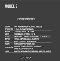 Bicicleta Elétrica CARBO S