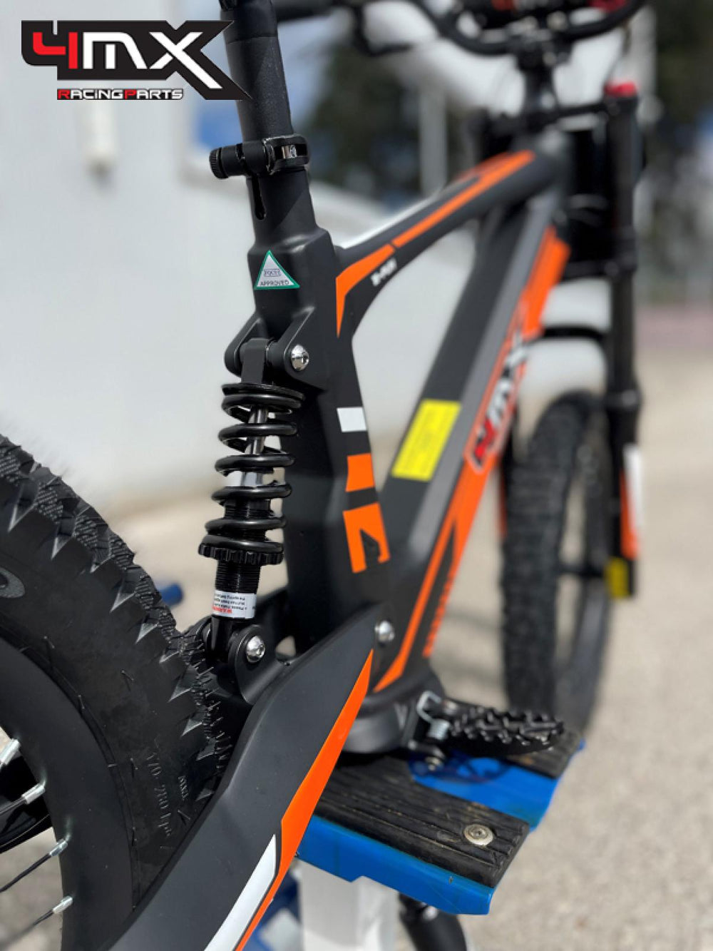 Bicicleta Eletrica Kids 4MX E-Fun 18' Preto
