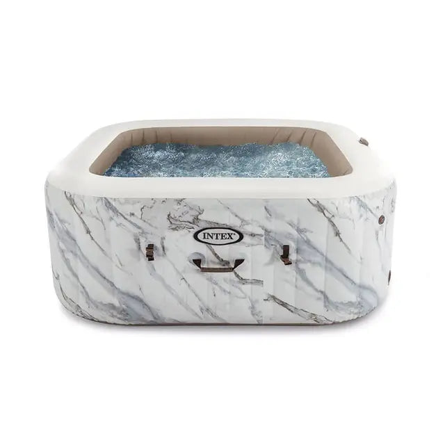 Jacuzzi Insuflável Calacatta 4 Lugares – Jatos de Zona Dupla e Esterilizador de Sal