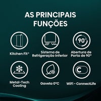 Frigorífico 1 Porta Hisense RL3K370SAIE1 372L Inox