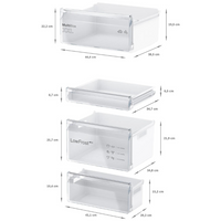 Frigorífico Combinado de Encastre Bosch Serie 2 KIV86NSE0 267L Branco