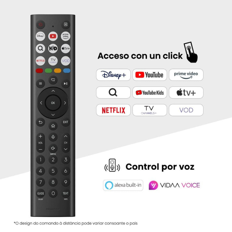 Televisão Hisense A6Q (2025) Smart TV 4K LED 43"