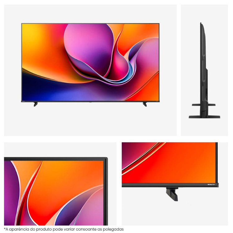 Televisão Hisense A6Q (2025) Smart TV 4K LED 43"