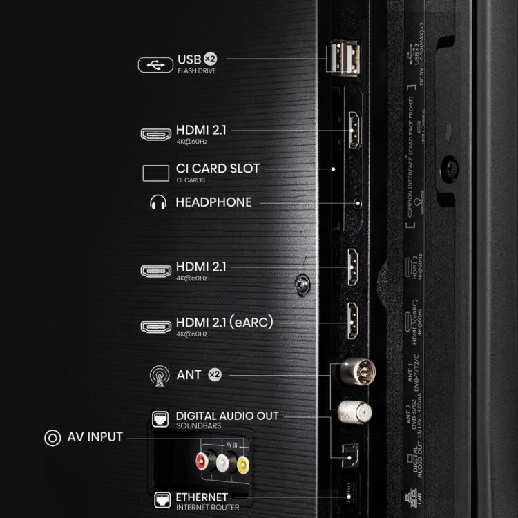 Televisão Hisense E77Q Smart TV 4K QLED 50"