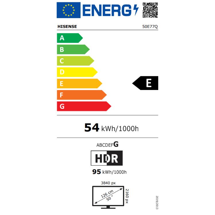 Televisão Hisense E77Q Smart TV 4K QLED 50"
