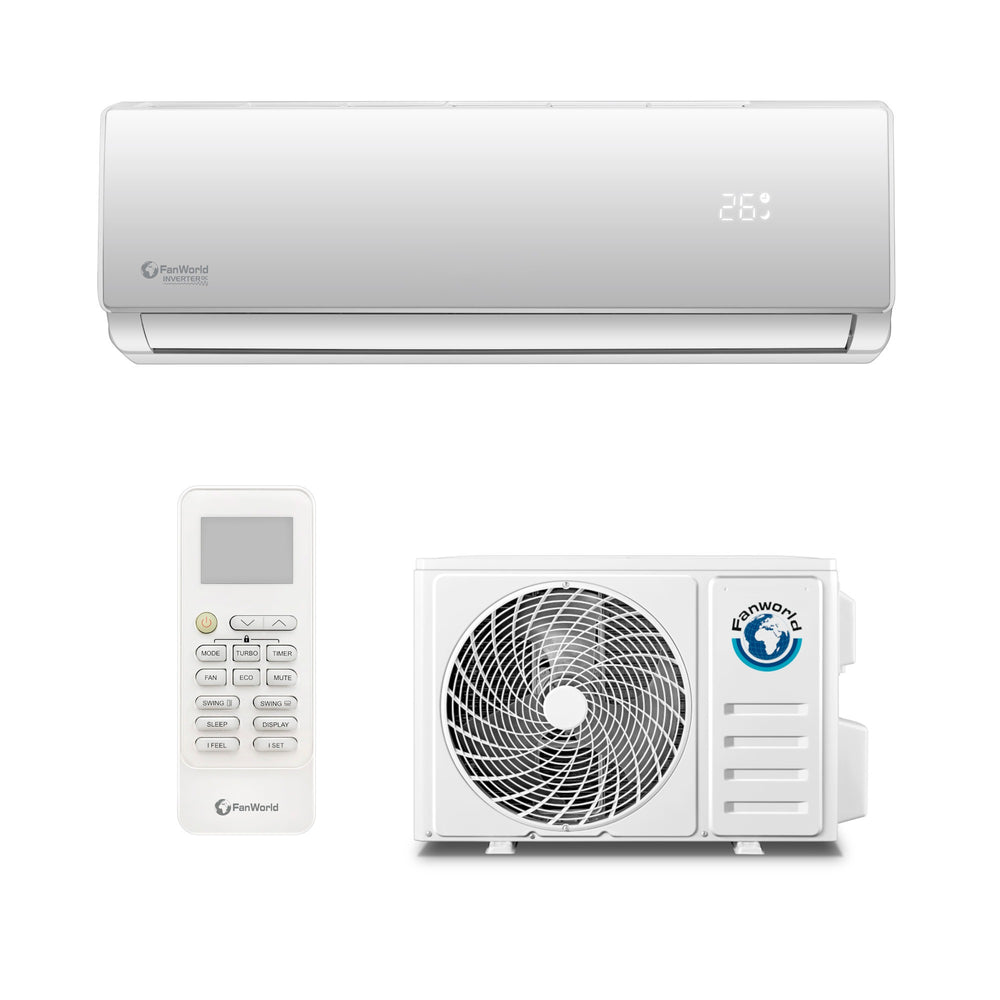 Ar Condicionado Split Fanworld FW16 12000 BTU Inverter R32 A++ Branco