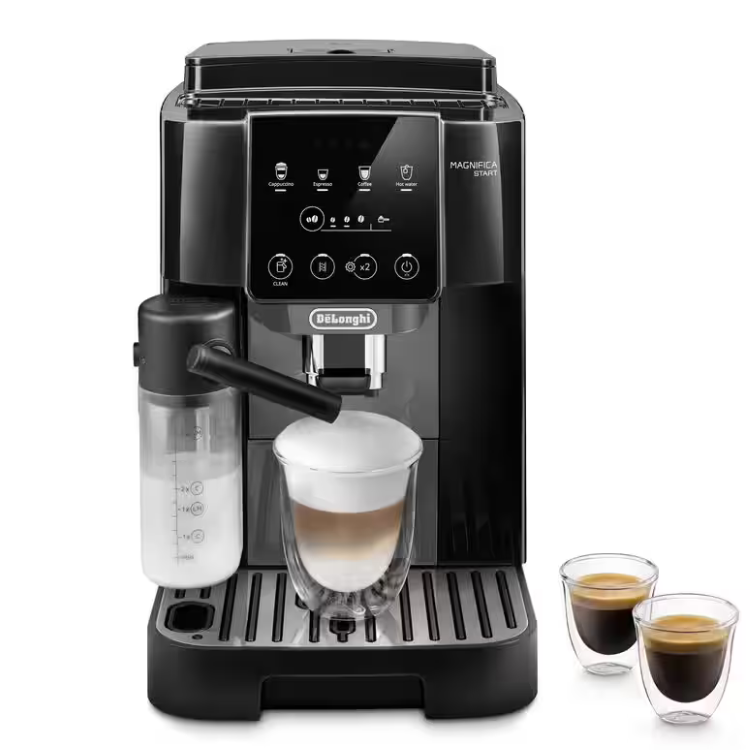 Máquina de Café Delonghi Automática Magnifica Start LatteCrema Preto