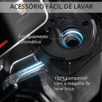 Máquina de Café Krups Automática Sensation Milk EA912910 Preto