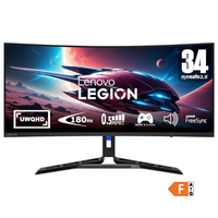 Monitor Curvo Lenovo Legion Gaming 34" UWQHD VA 180Hz