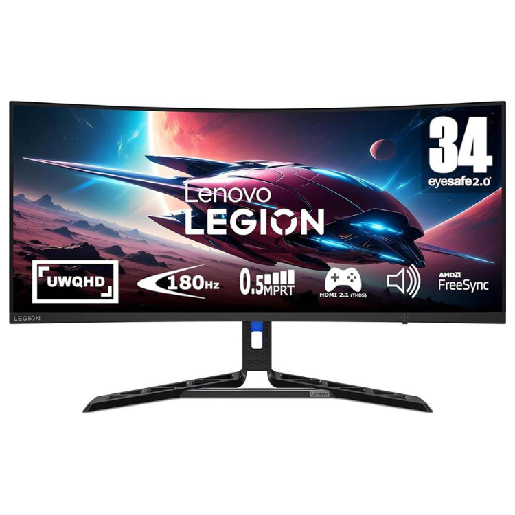 Monitor Curvo Lenovo Legion Gaming 34" UWQHD VA 180Hz