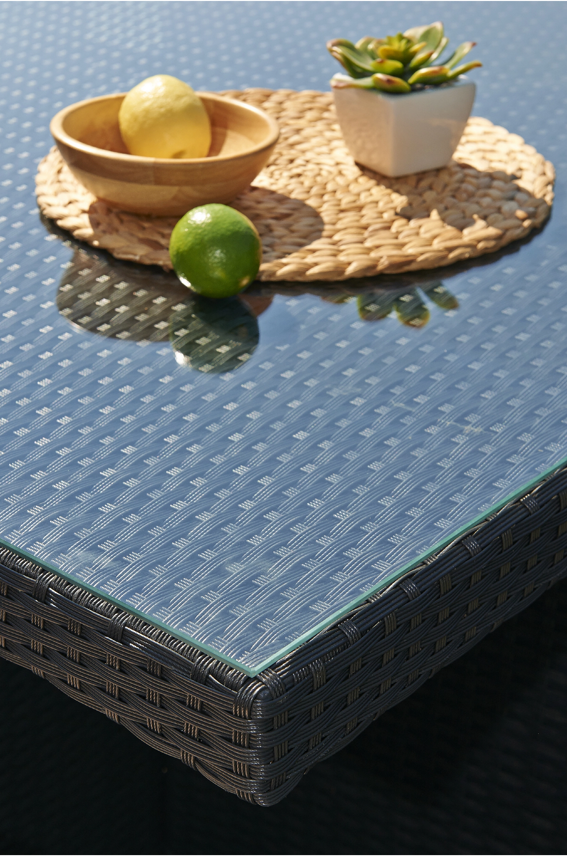 Conjunto de Jardim Encaixável de 10 Lugares em Rattan Sintético