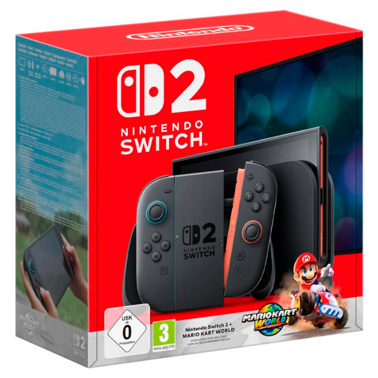 Nintendo Switch 2 Preto + Pack Mario Kart World