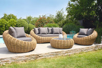 Conjunto de Jardim em Resina Entrançada 5 Lugares MOOREA – Paris Garden