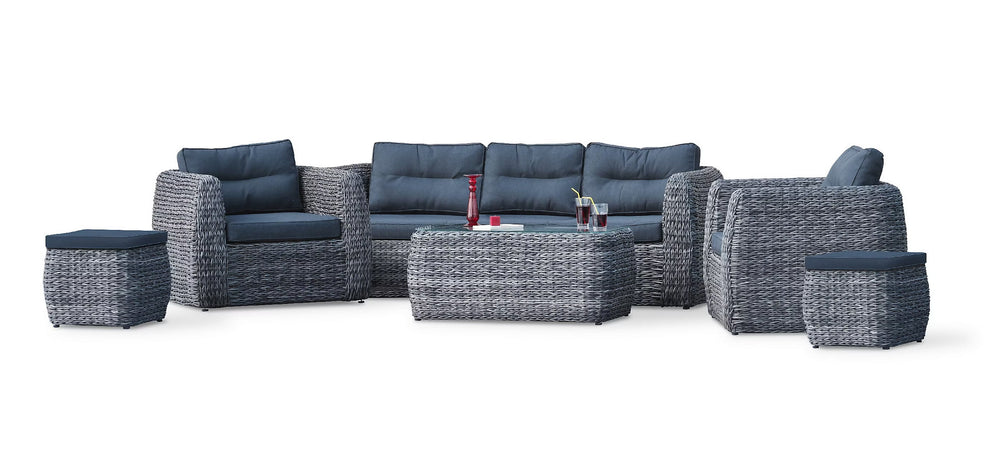 Conjunto de Jardim em Resina Entrançada 7 Lugares BAHAMAS – Paris Garden
