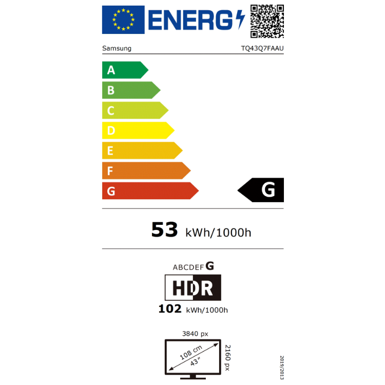 Televisão Samsung Q7F (2025) Smart TV 4K QLED 43"