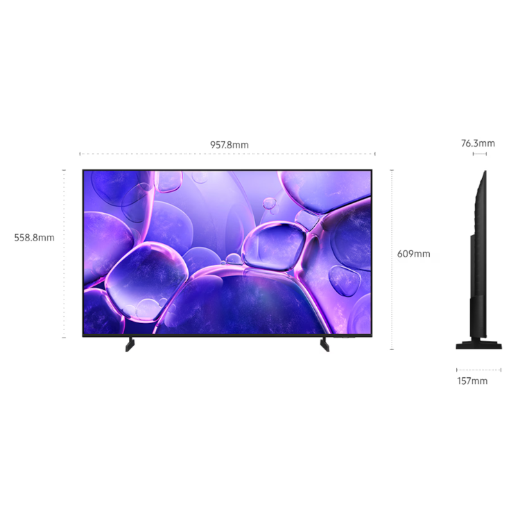 Televisão Samsung Crystal U8005F (2025) Smart TV 4K LED 43"