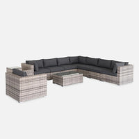 Conjunto de Jardim em Resina Trançada 8-10 Lugares VENEZIA